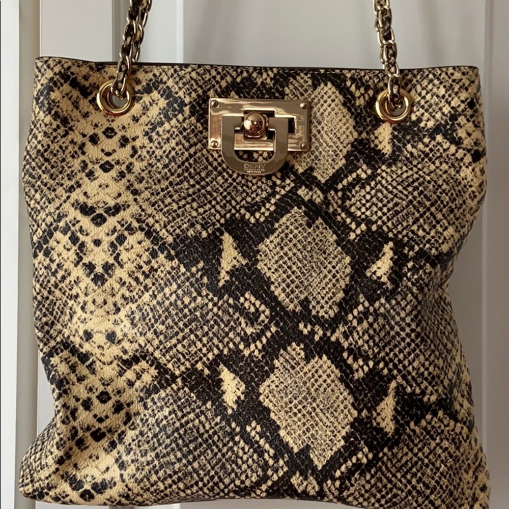 DKNY snakeskin bag